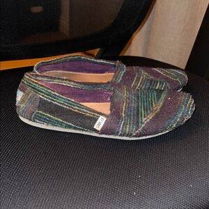 TOMS Colorful Striped Slip-Ons